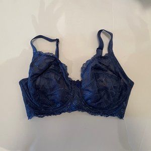 BNWT Blush Harlow Full Underwire Bra Dusty Blue 34E